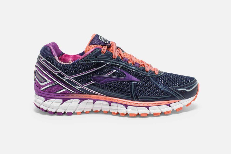 Zapatillas Trail Brooks Adrenaline GTS 15 Mujer Negras/Moradas Comprar JZTE85236